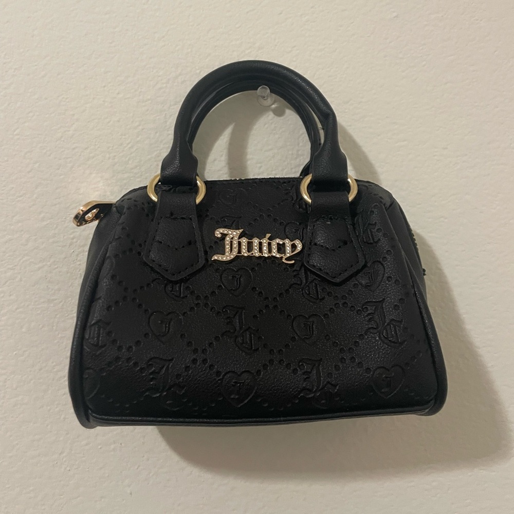 Black Juicy Couture Mini Satchel Handbag